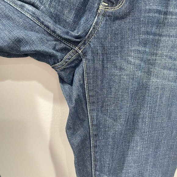 American Eagle AE Denim Jeans Blue Real Flare Size 6 Regular - Picture 6 of 9